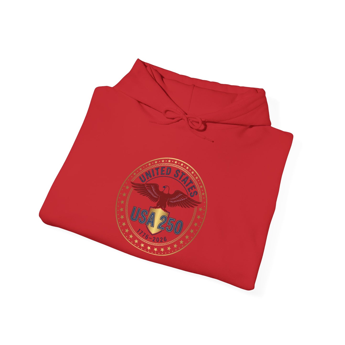 USA 250 Eagle Crest Hoodie | 4th of July 250th Anniversary, Patriotic Vintage Seal