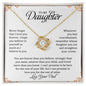 To My Daughter | Love Knot Necklace