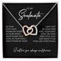 To My Soulmate | Interlocking Hearts necklace
