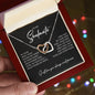 To My Soulmate | Interlocking Hearts necklace