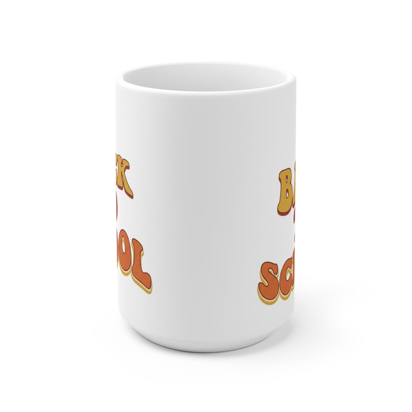 Back to School Mug — Retro Flower Café Cup