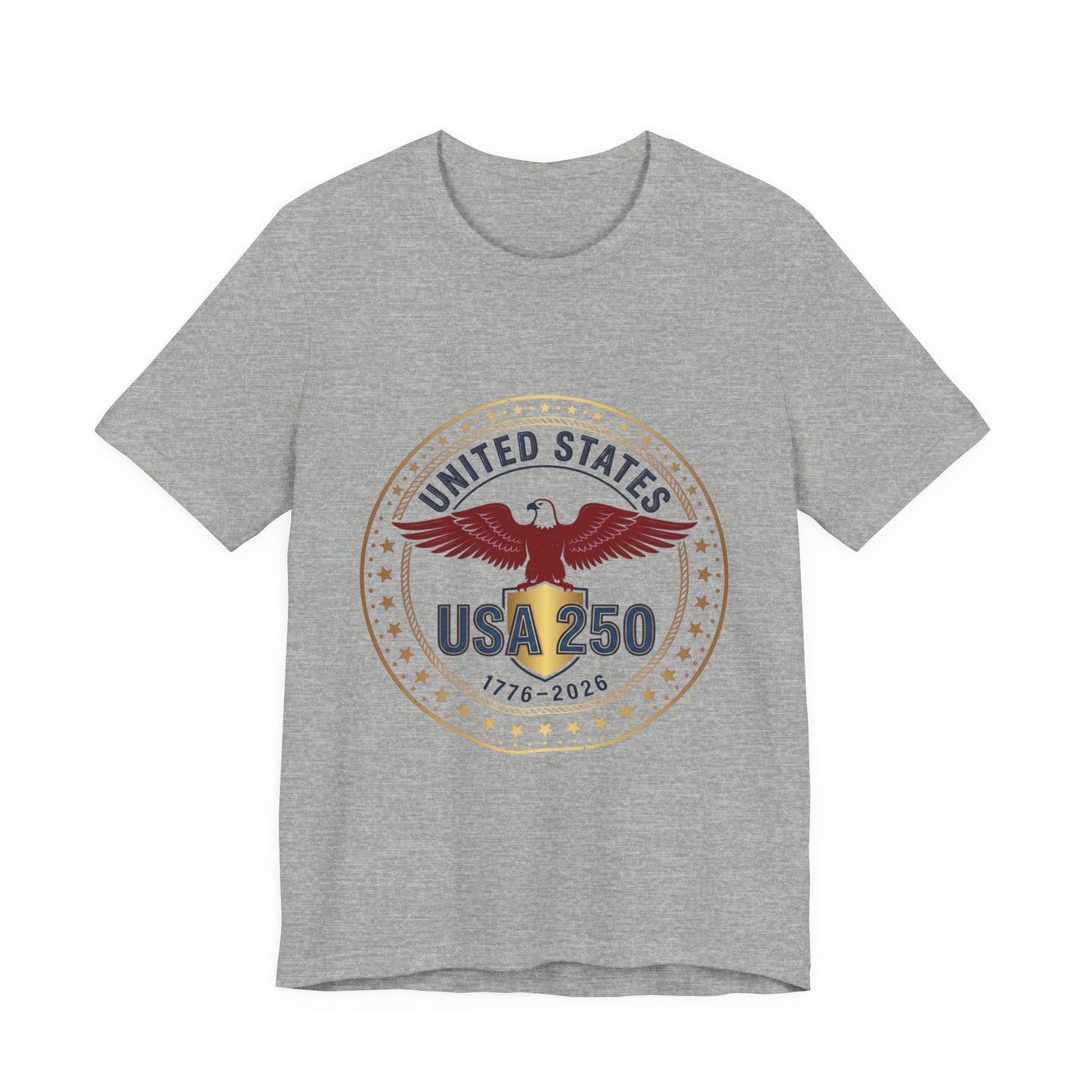 USA 250 Eagle Emblem Tee | 1776-2026 Patriotic 4th of July Anniversary