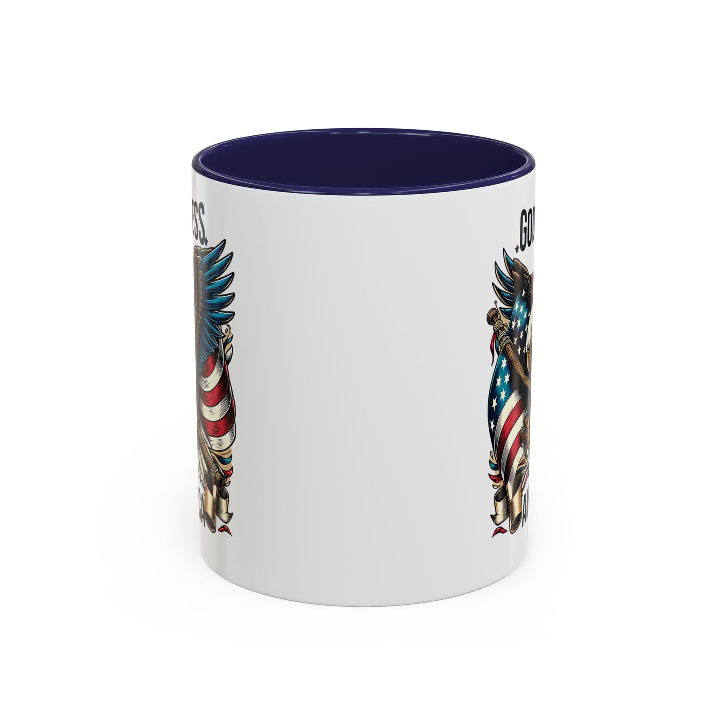 God Bless America Eagle Coffee Mug – Patriotic 11/15oz Accent Mug