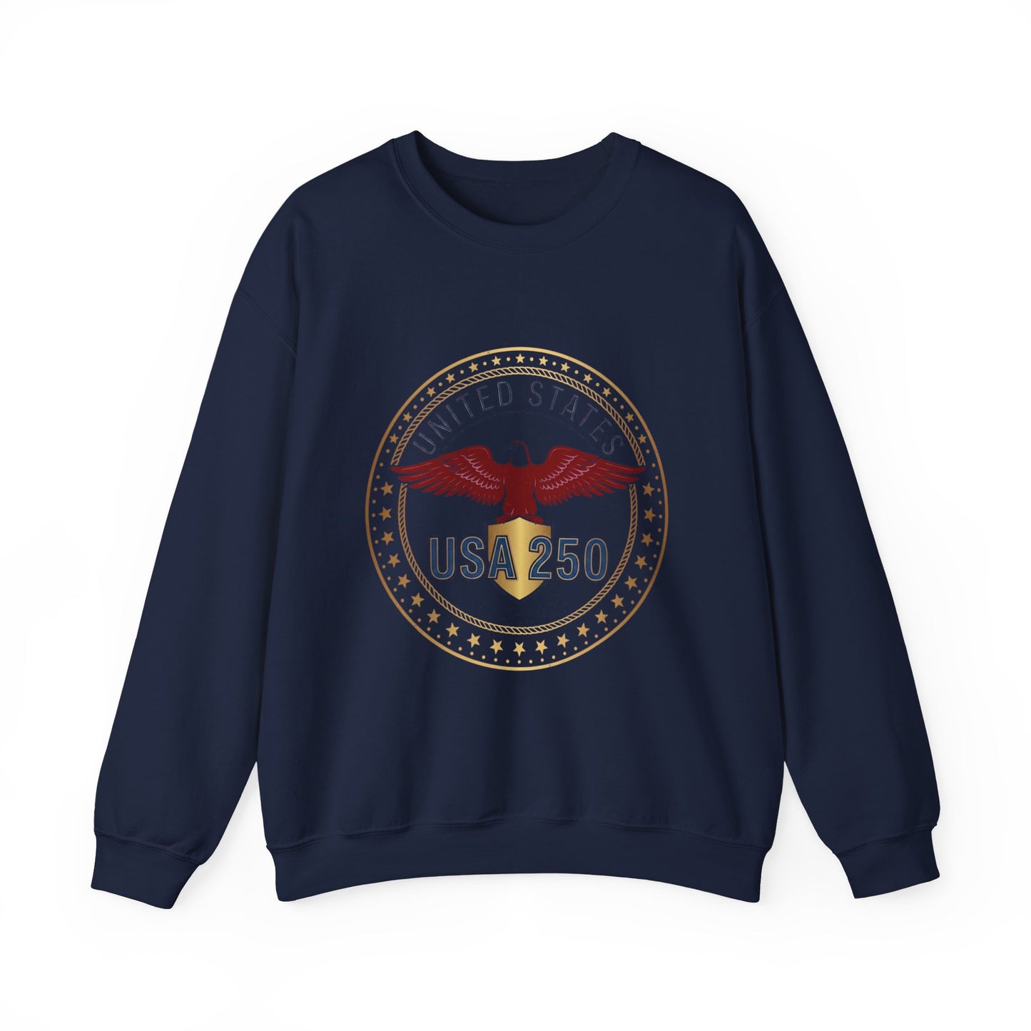 USA 250 Eagle Crest Crewneck | 1776-2026 4th of July Patriot