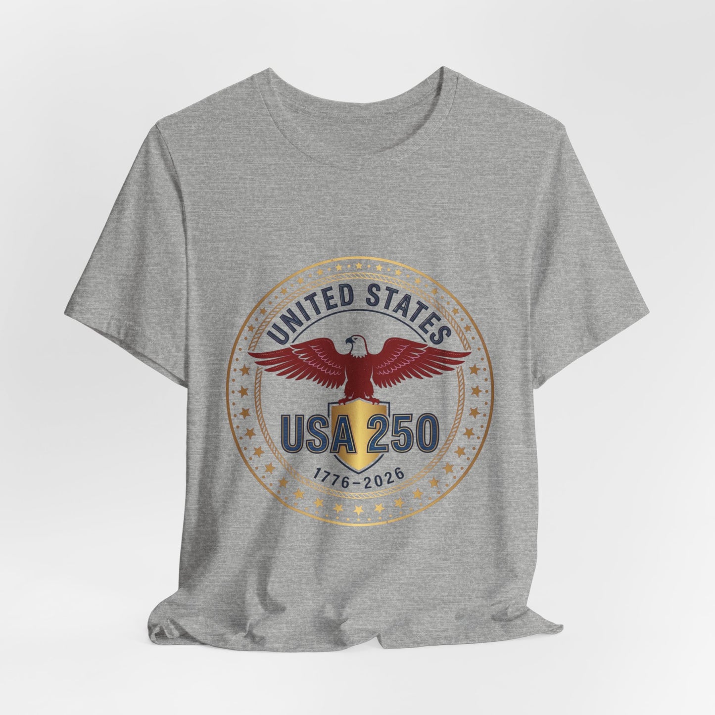 USA 250 Eagle Emblem Tee | 1776-2026 Patriotic 4th of July Anniversary
