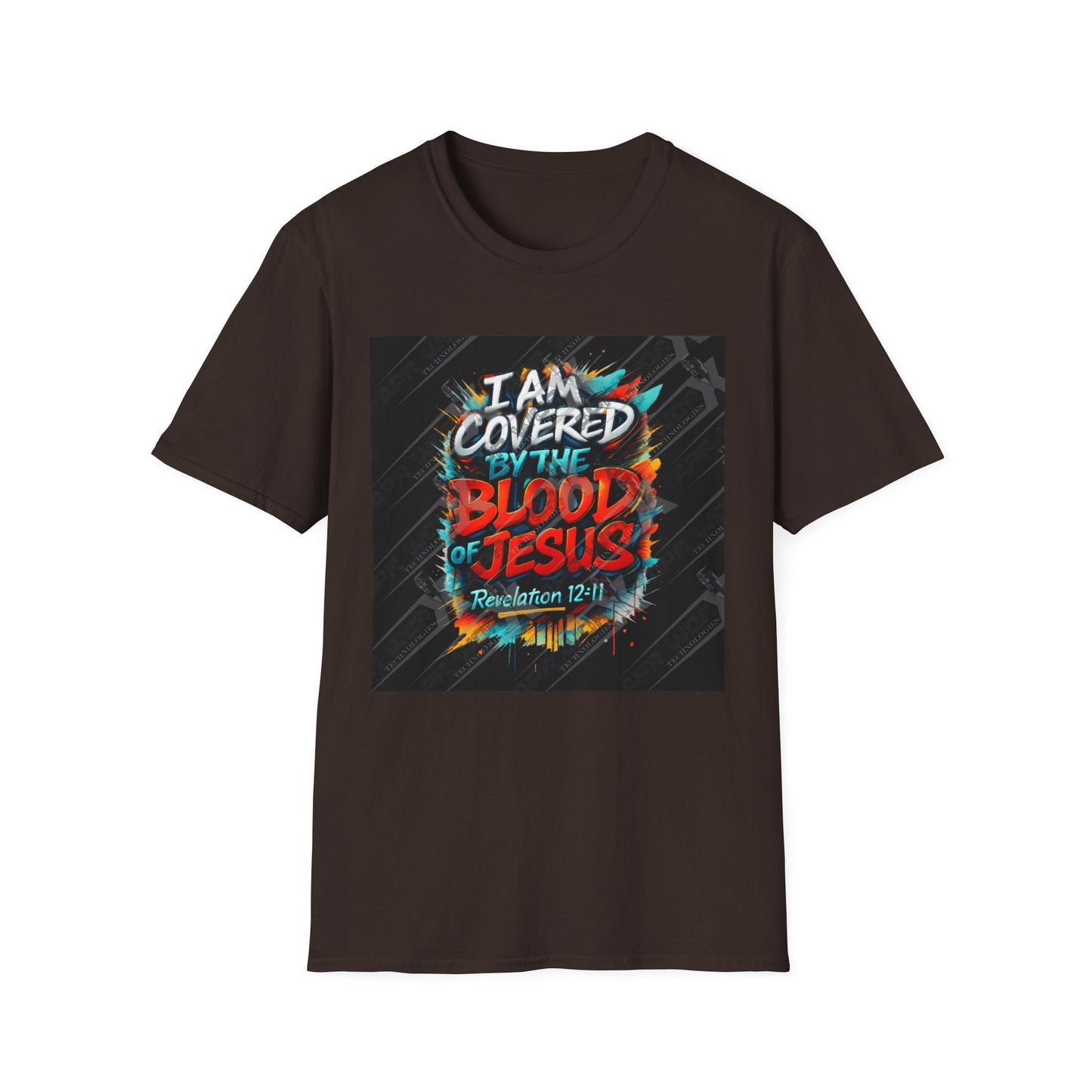 Covered by the Blood of Jesus T-Shirt — Christian Faith Graphic Tee (Revelation 12:11)