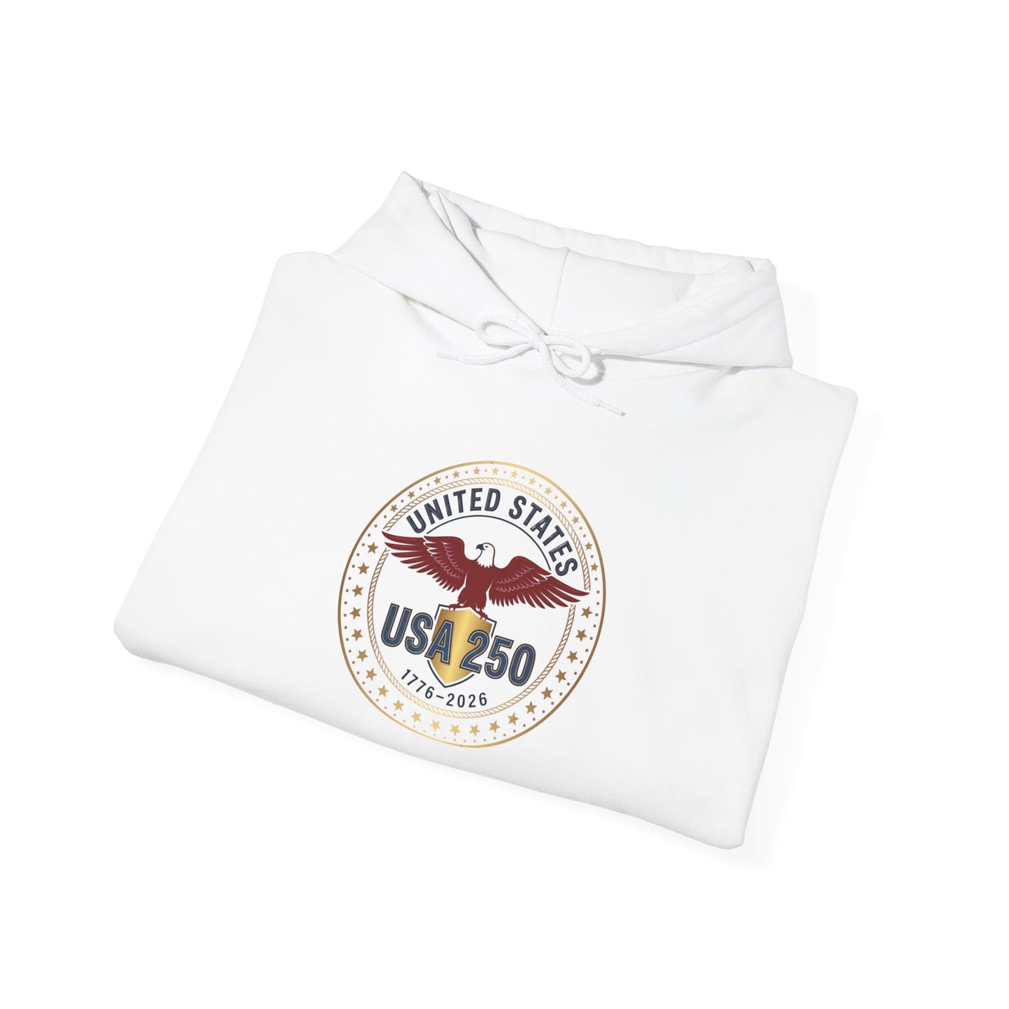 USA 250 Eagle Crest Hoodie | 4th of July 250th Anniversary, Patriotic Vintage Seal