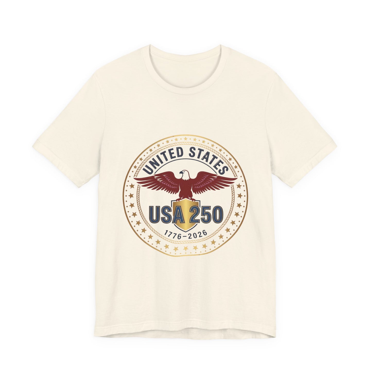 USA 250 Eagle Emblem Tee | 1776-2026 Patriotic 4th of July Anniversary