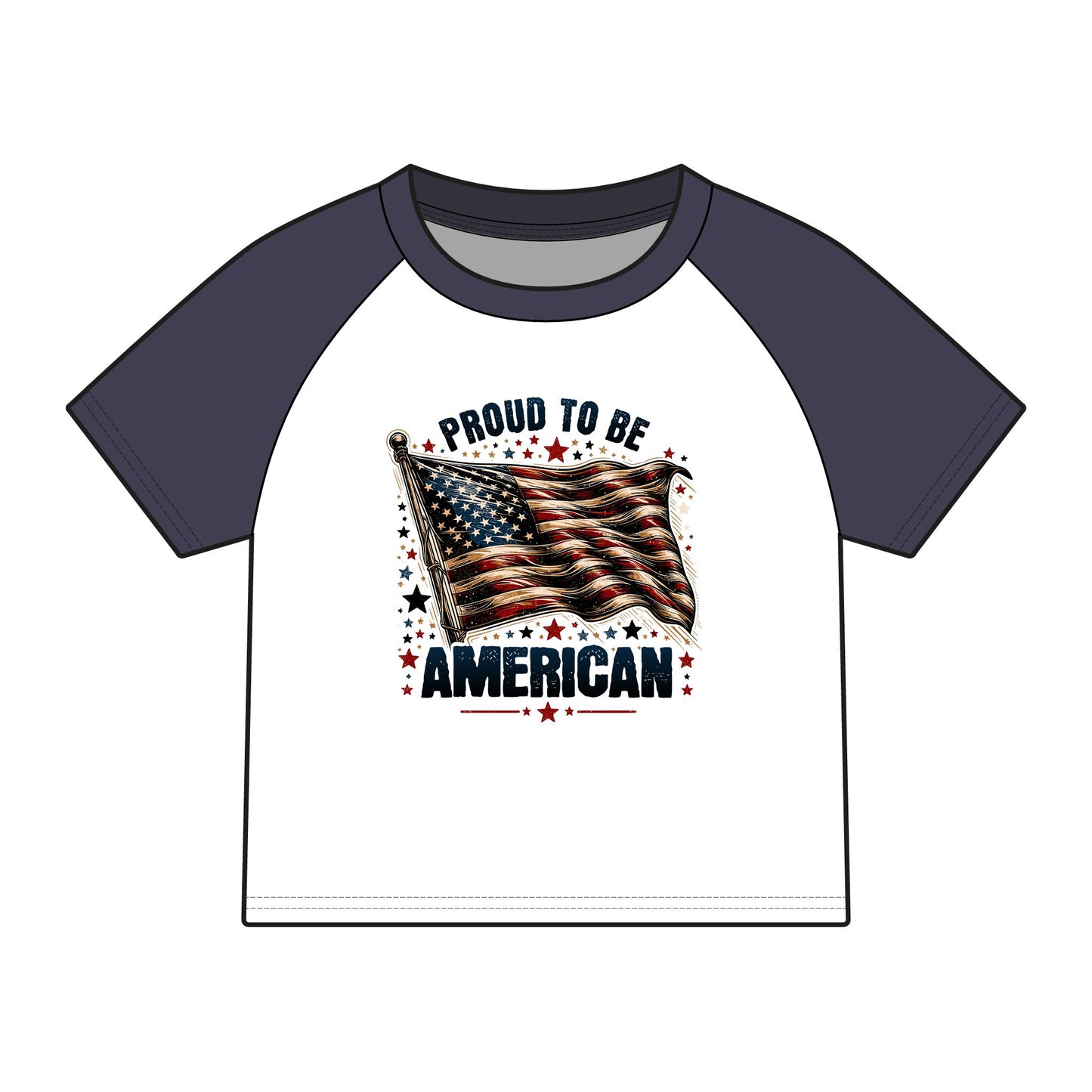Proud to Be American Raglan Tee
