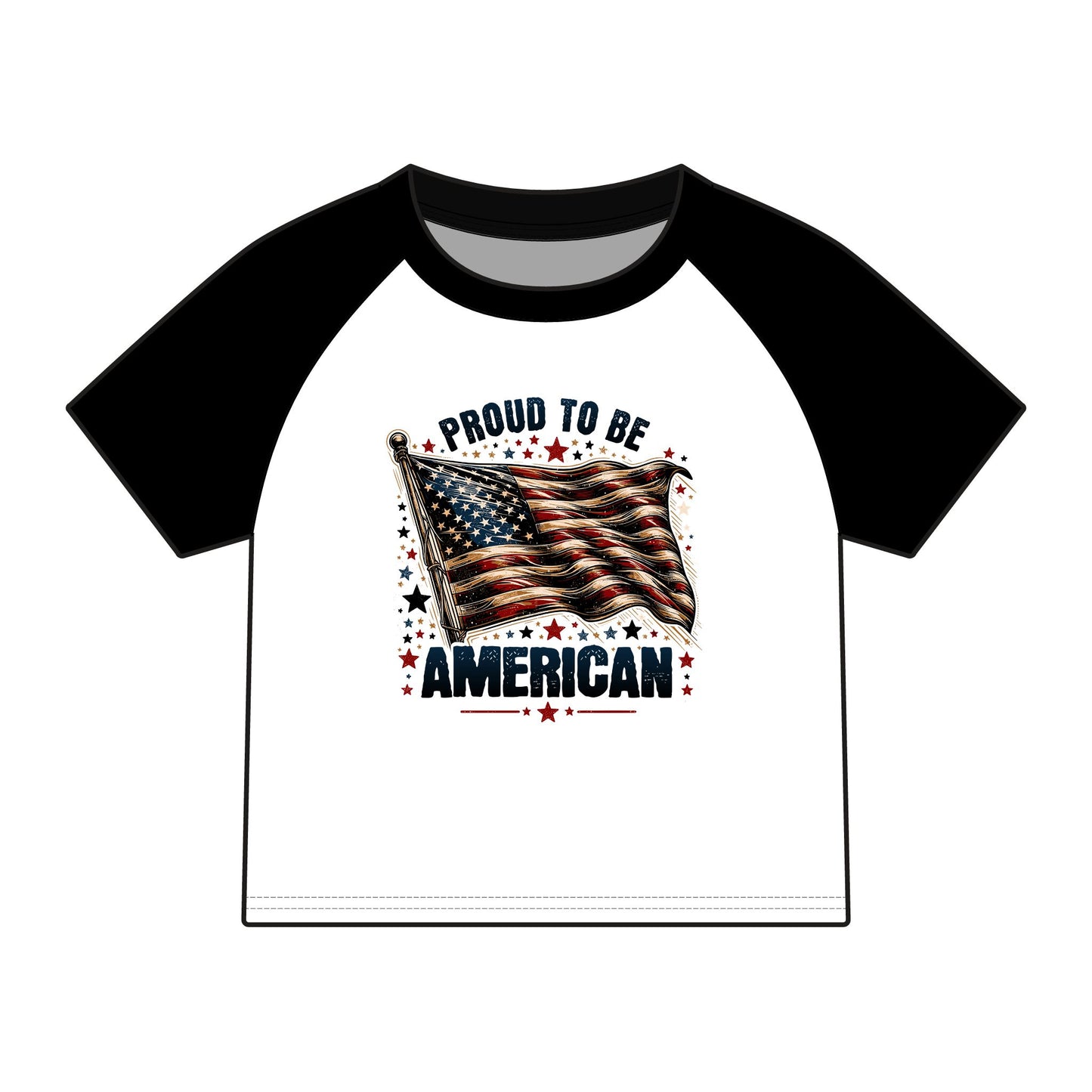 Proud to Be American Raglan Tee