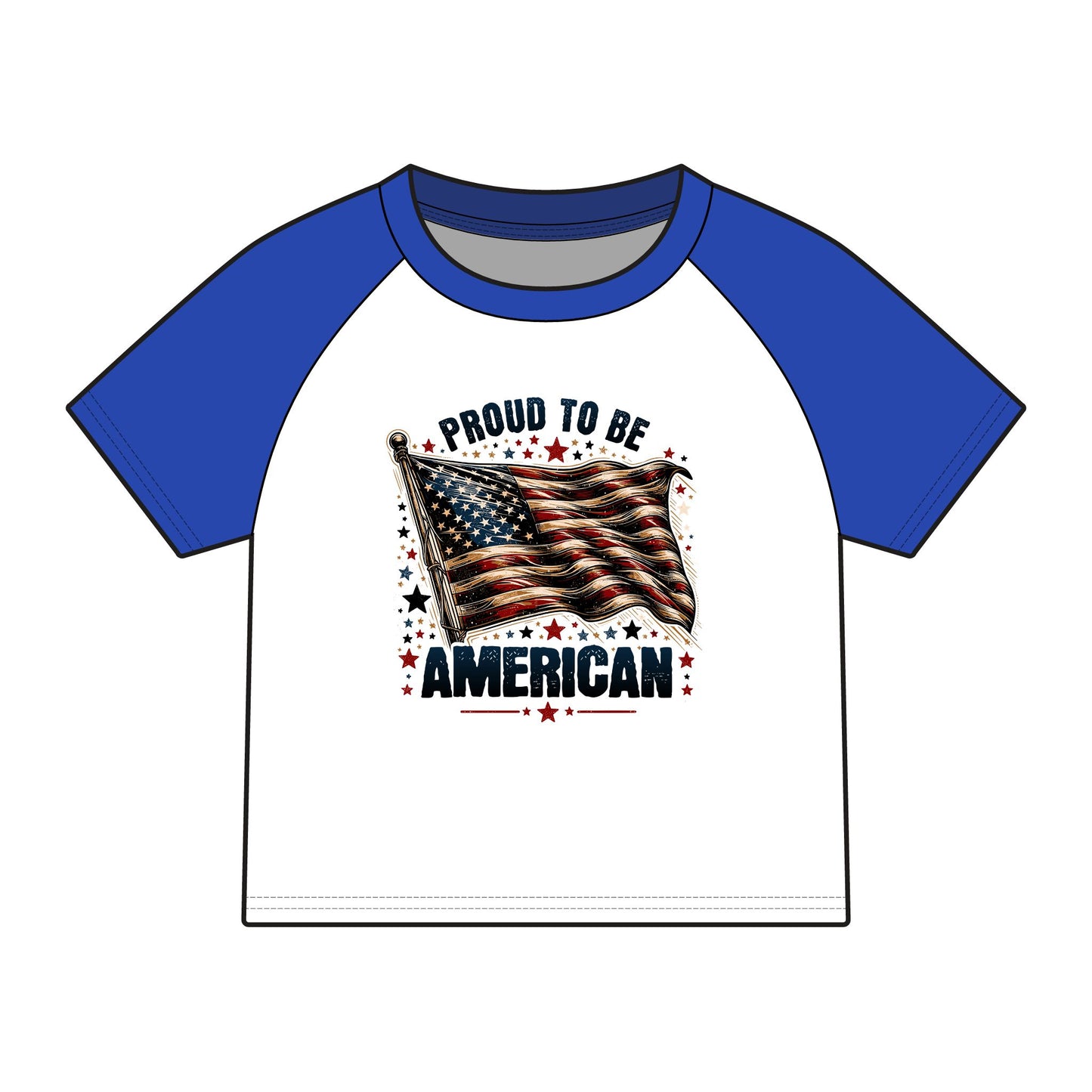Proud to Be American Raglan Tee