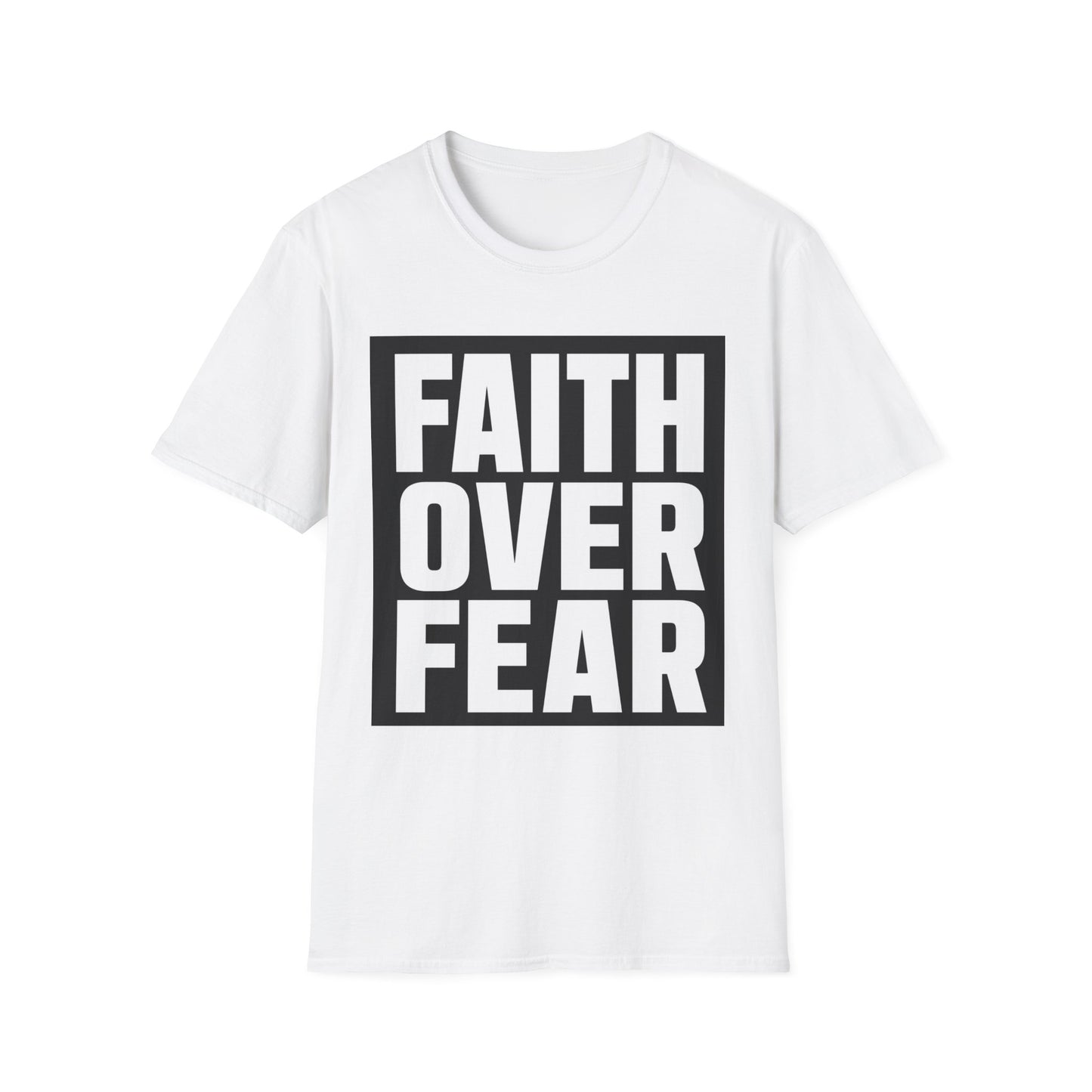 Faith Over Fear T-Shirt — Bold Inspirational Christian Graphic Tee