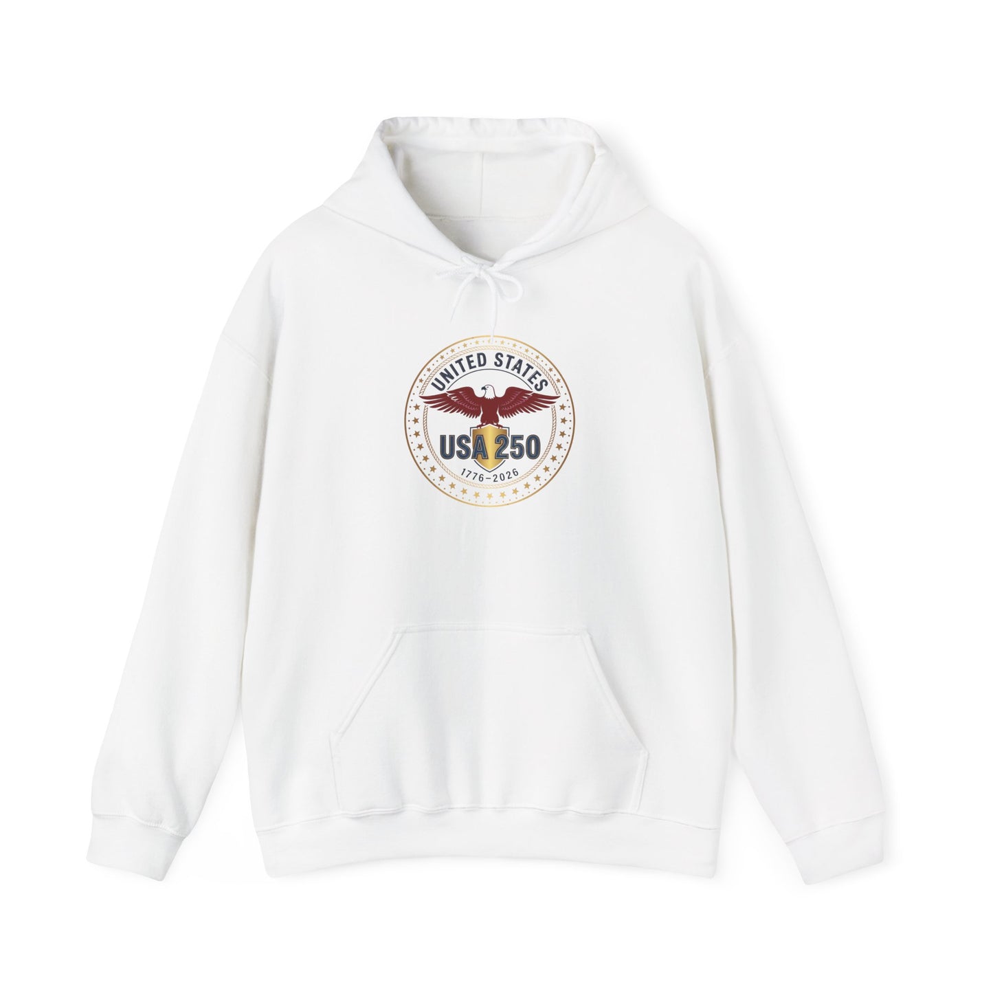 USA 250 Eagle Crest Hoodie | 4th of July 250th Anniversary, Patriotic Vintage Seal