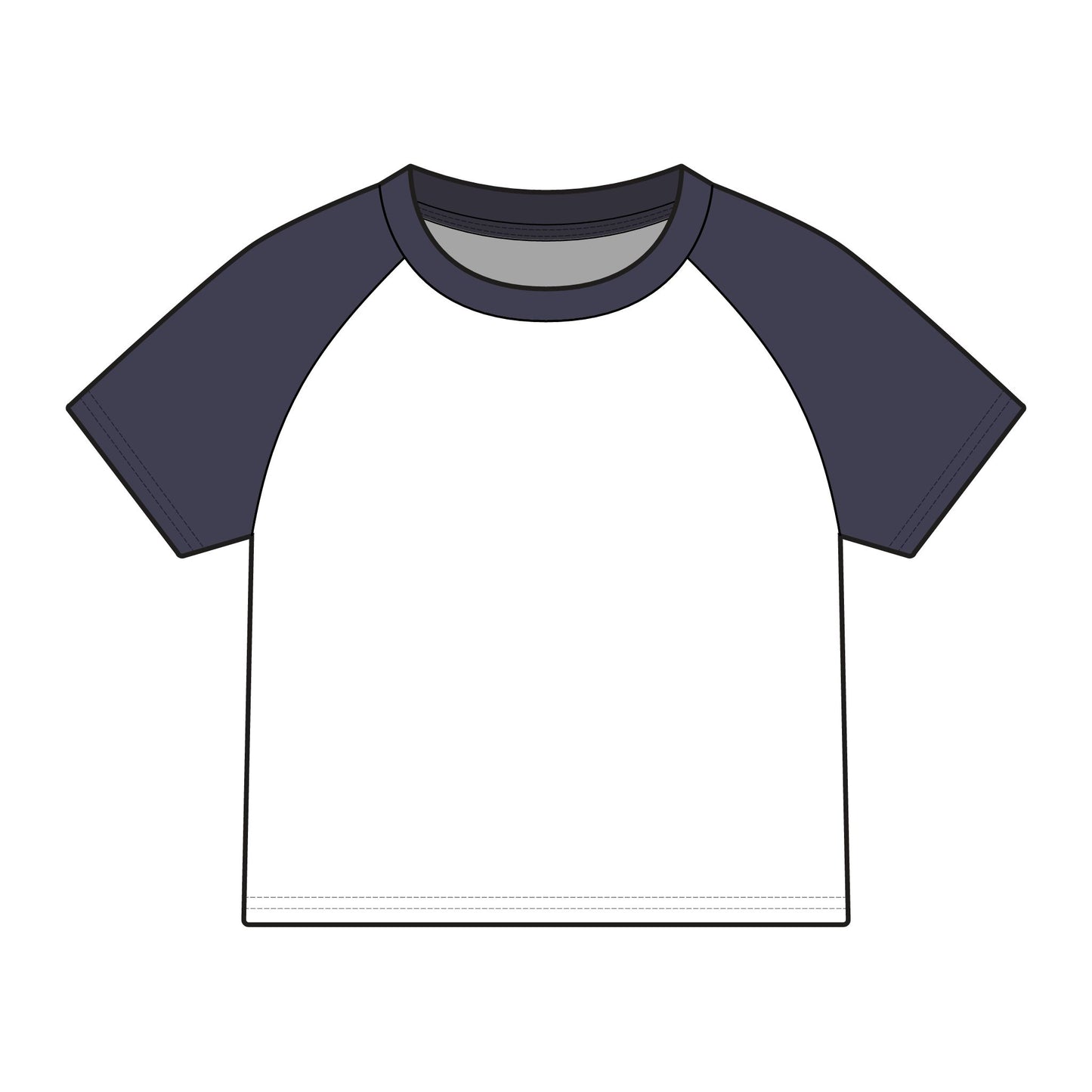 Proud to Be American Raglan Tee — Women's Patriotic Flag Baby Tee