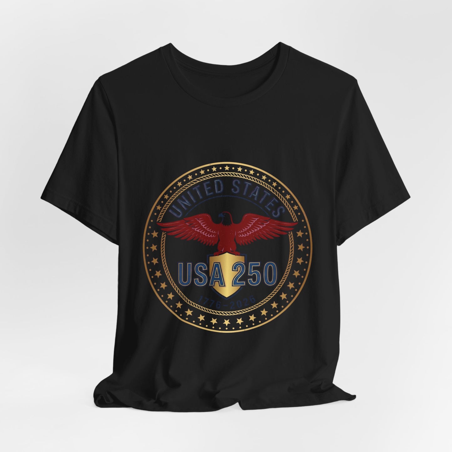 USA 250 Eagle Emblem Tee | 1776-2026 Patriotic 4th of July Anniversary