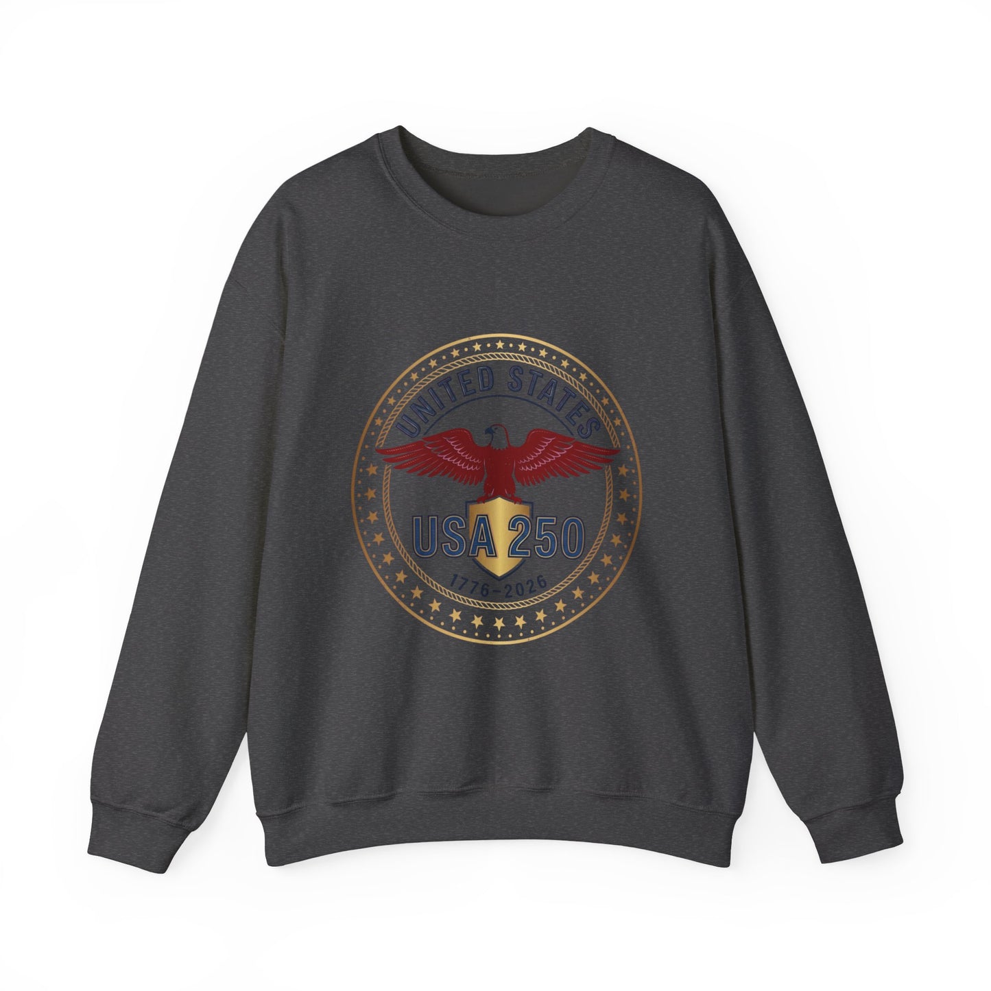 USA 250 Eagle Crest Crewneck | 1776-2026 4th of July Patriot