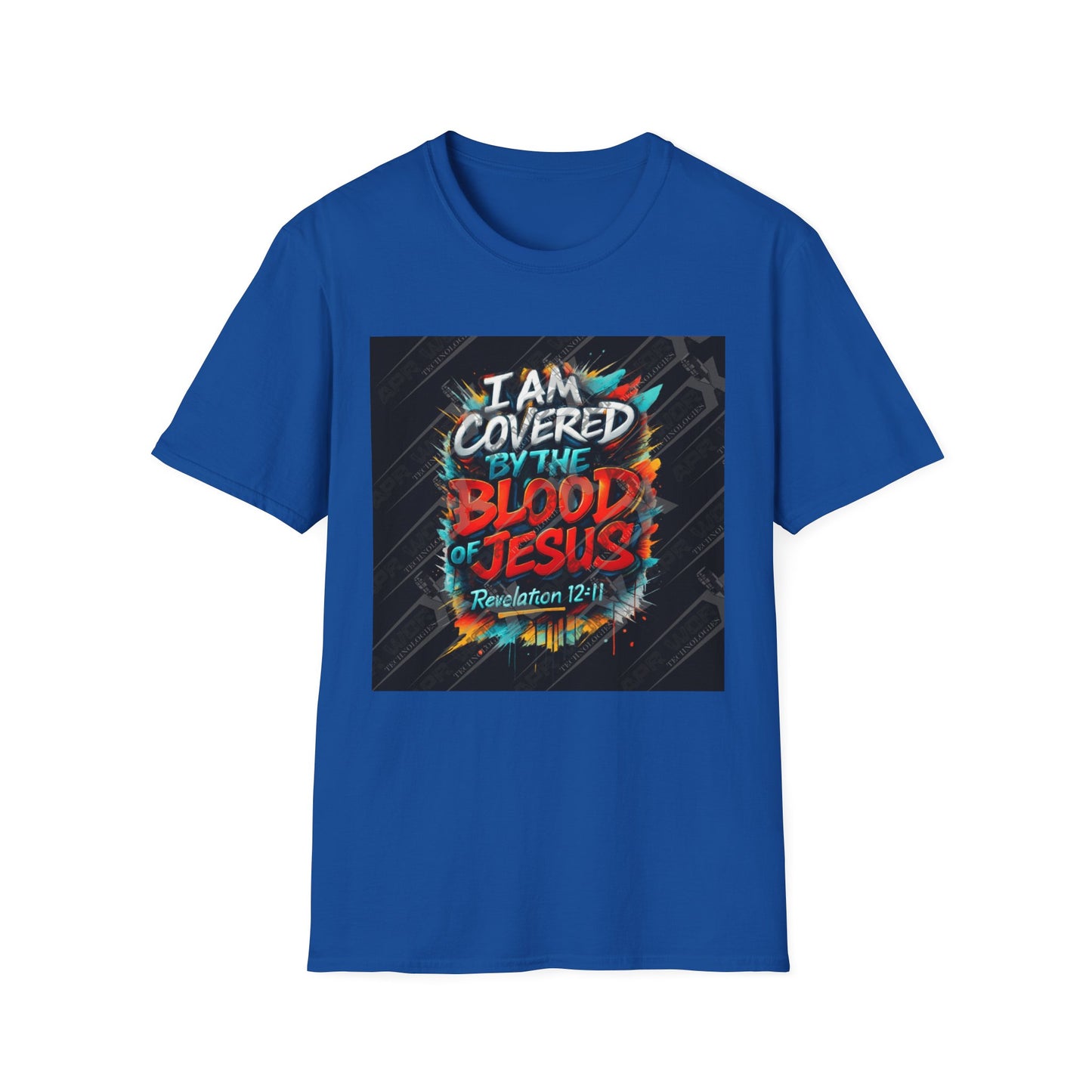 Covered by the Blood of Jesus T-Shirt — Christian Faith Graphic Tee (Revelation 12:11)