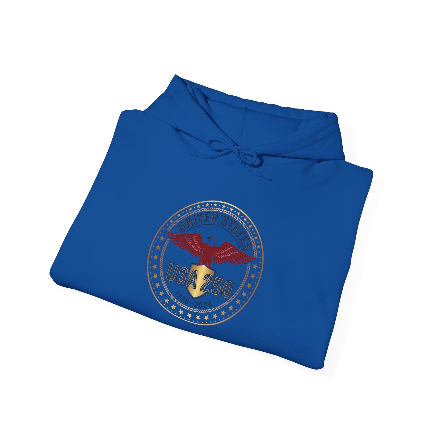 USA 250 Eagle Crest Hoodie | 4th of July 250th Anniversary, Patriotic Vintage Seal