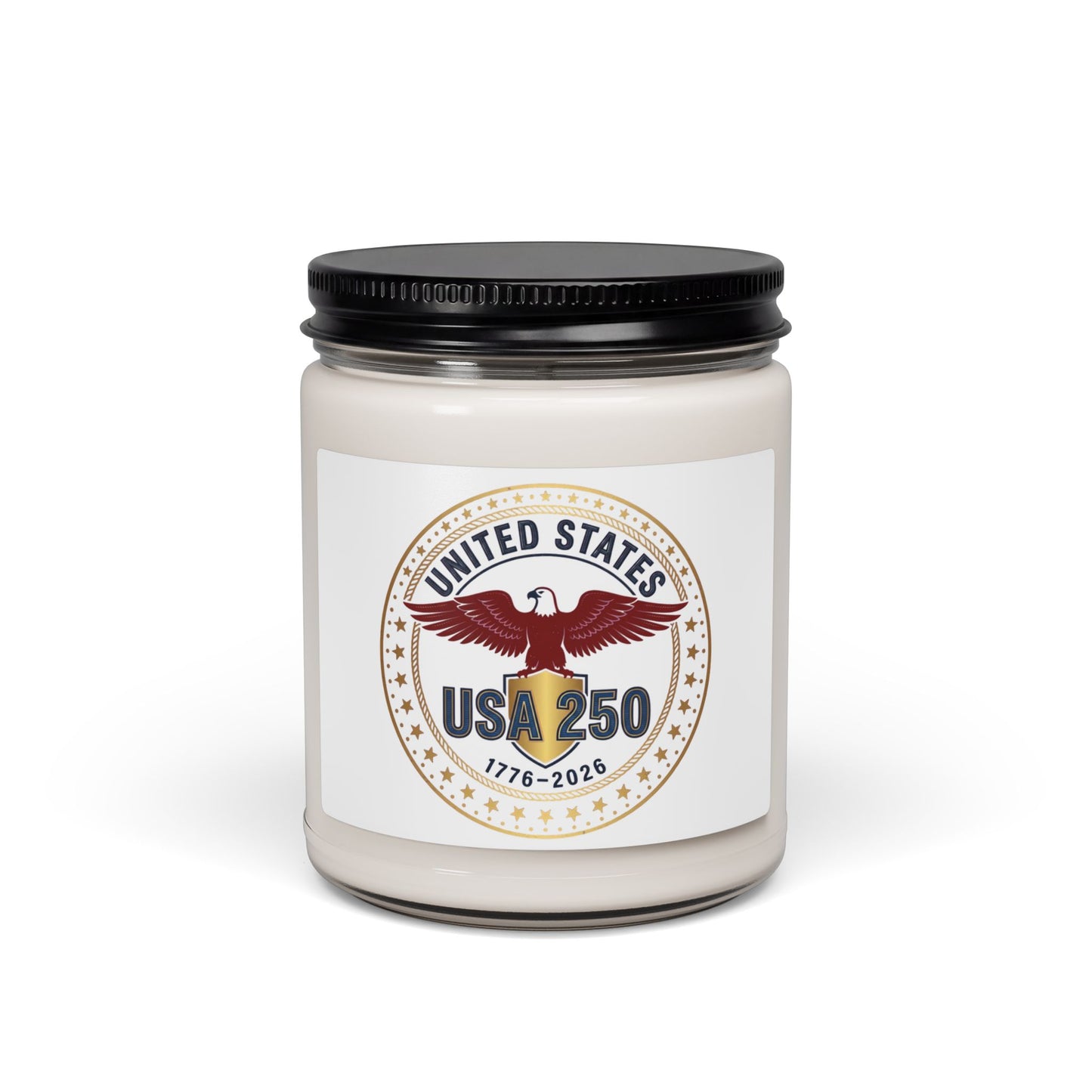 USA 250 Patriotic Seal Candle, 1776-2026 Anniversary, 4th of July