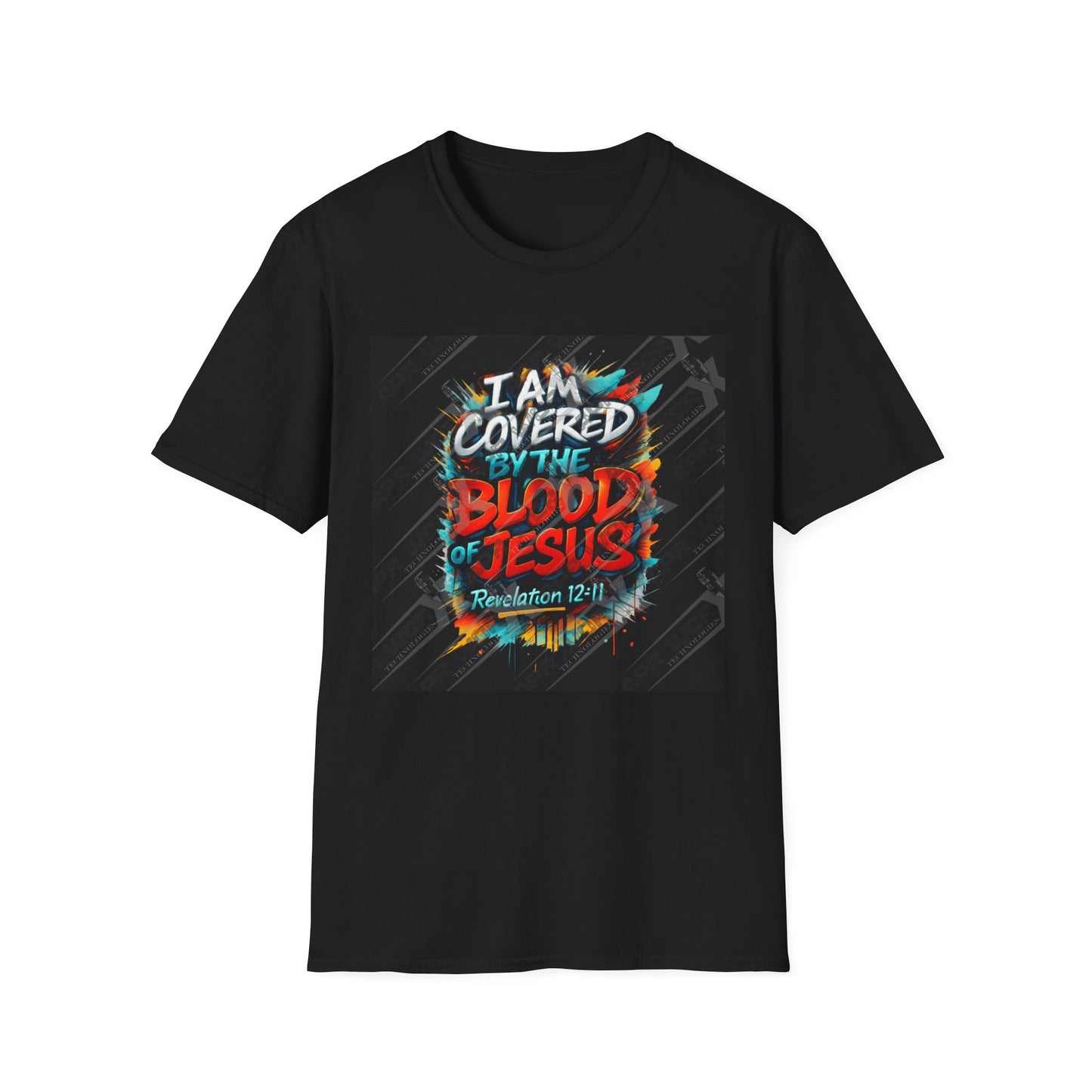 Covered by the Blood of Jesus T-Shirt — Christian Faith Graphic Tee (Revelation 12:11)