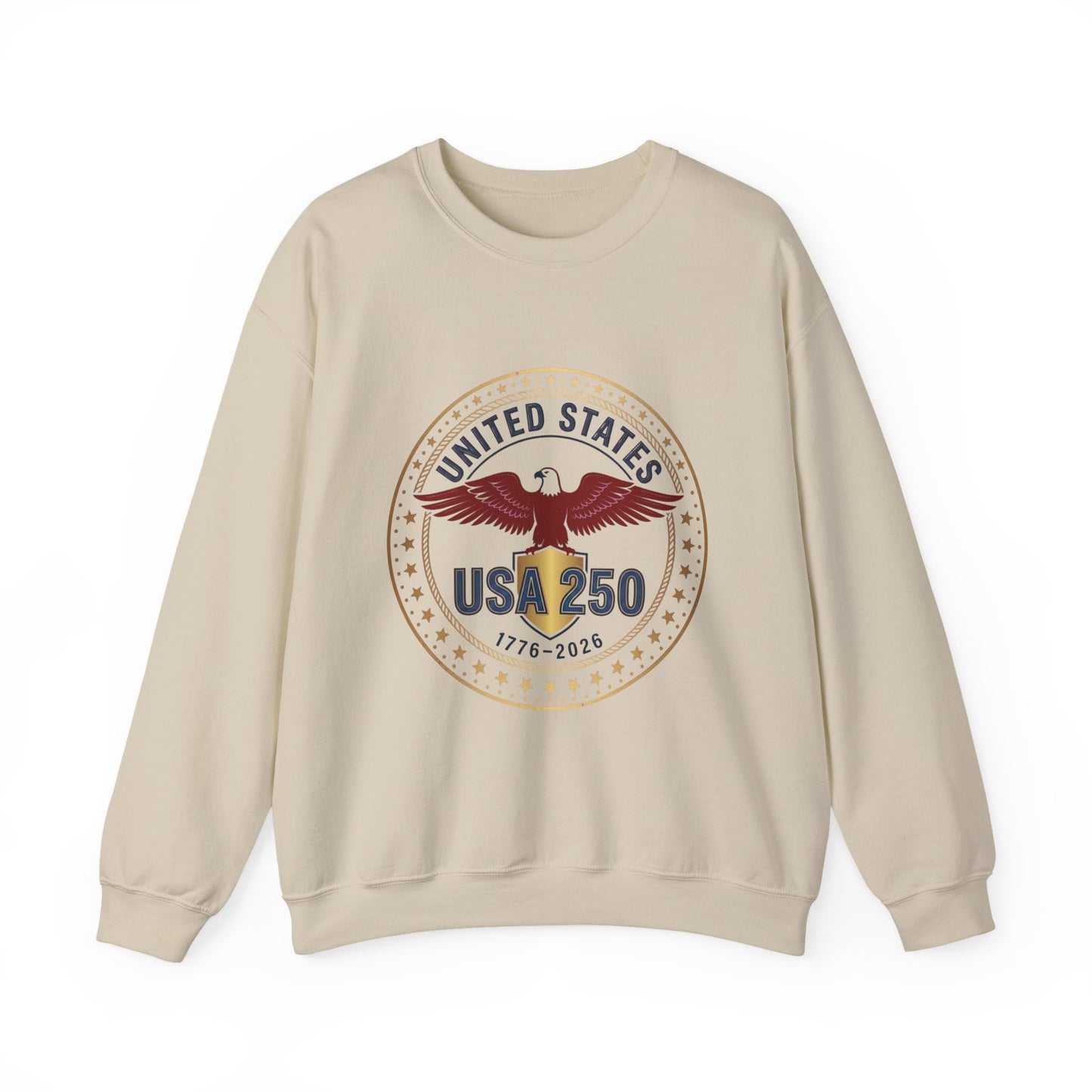 USA 250 Eagle Crest Crewneck | 1776-2026 4th of July Patriot