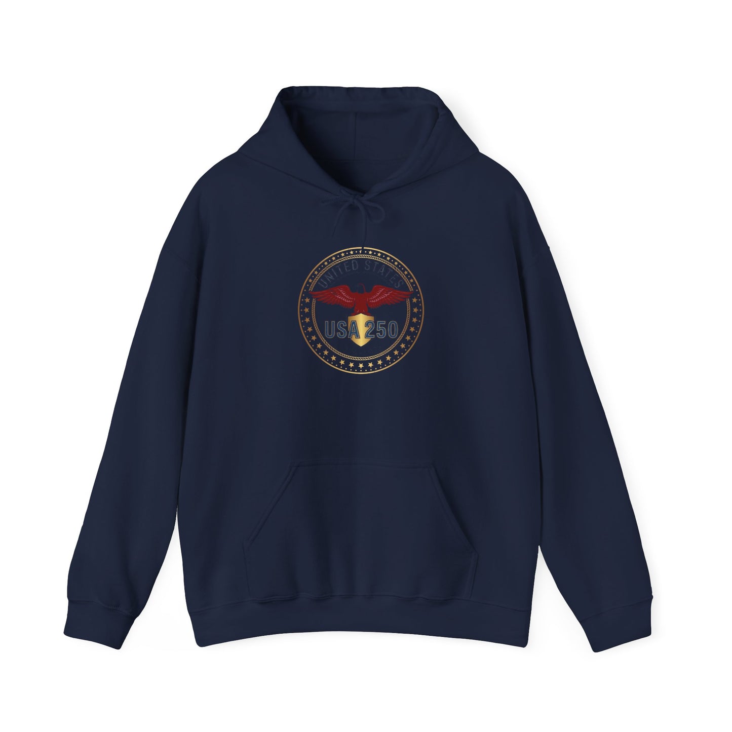 USA 250 Eagle Crest Hoodie | 4th of July 250th Anniversary, Patriotic Vintage Seal
