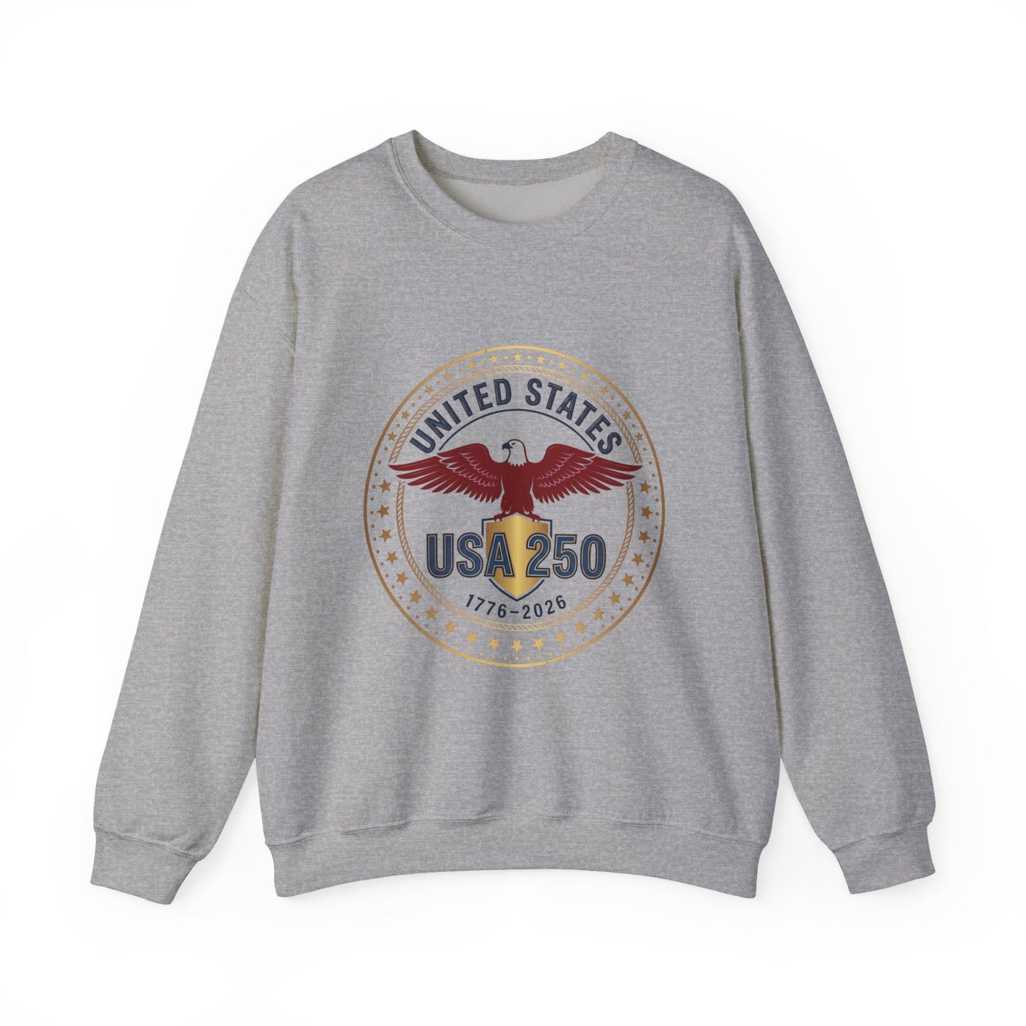 USA 250 Eagle Crest Crewneck | 1776-2026 4th of July Patriot