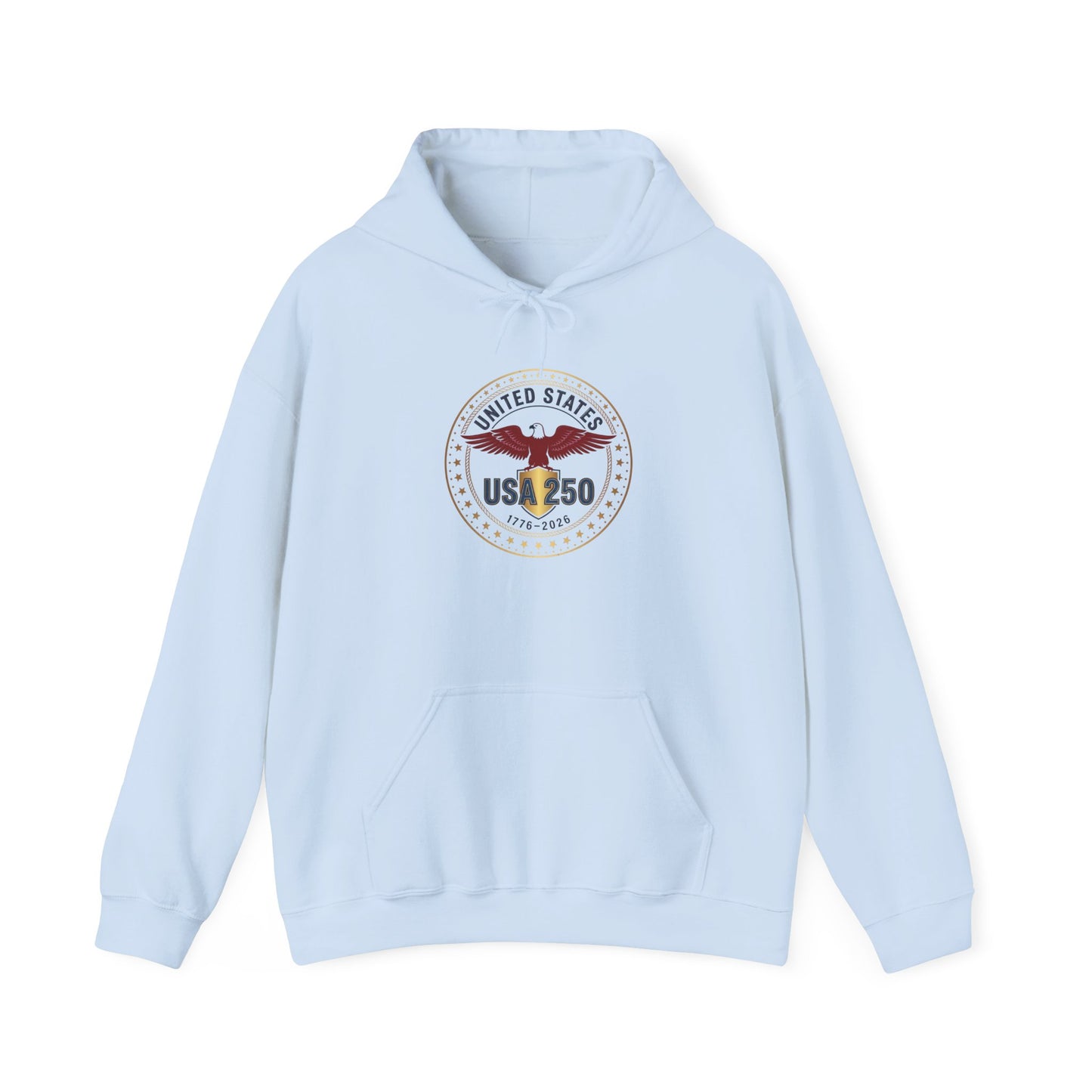 USA 250 Eagle Crest Hoodie | 4th of July 250th Anniversary, Patriotic Vintage Seal