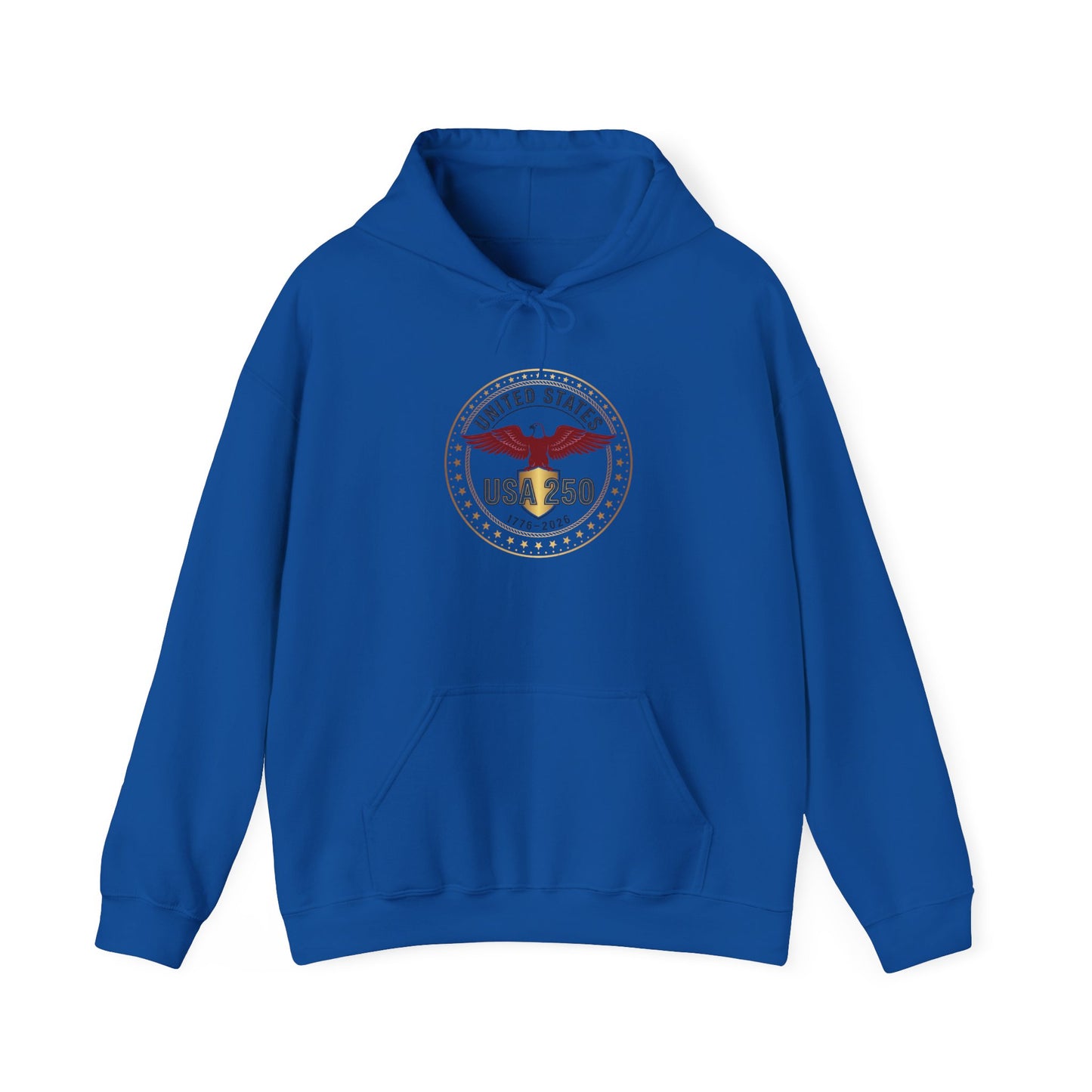 USA 250 Eagle Crest Hoodie | 4th of July 250th Anniversary, Patriotic Vintage Seal