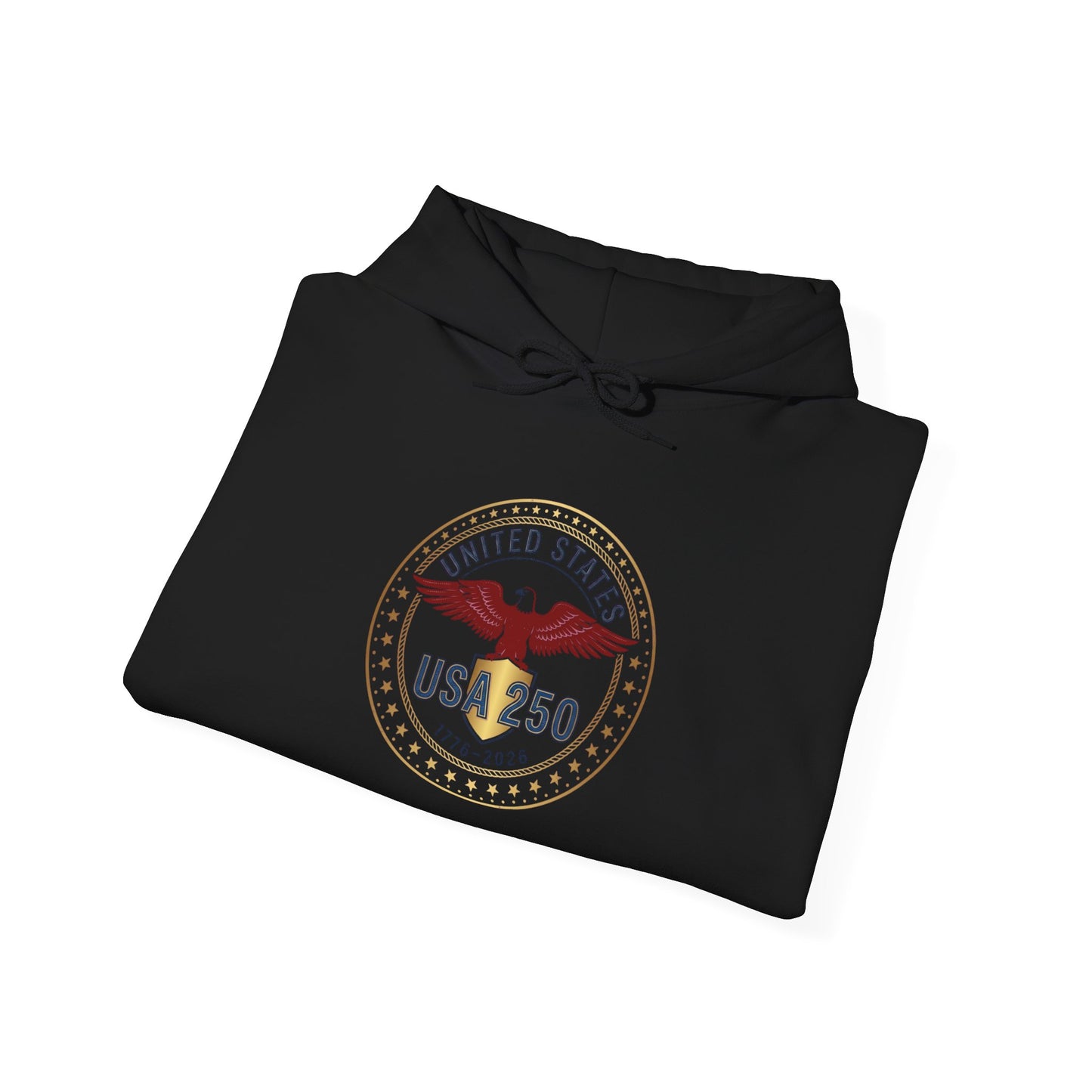 USA 250 Eagle Crest Hoodie | 4th of July 250th Anniversary, Patriotic Vintage Seal