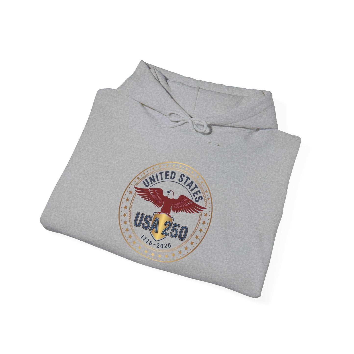USA 250 Eagle Crest Hoodie | 4th of July 250th Anniversary, Patriotic Vintage Seal