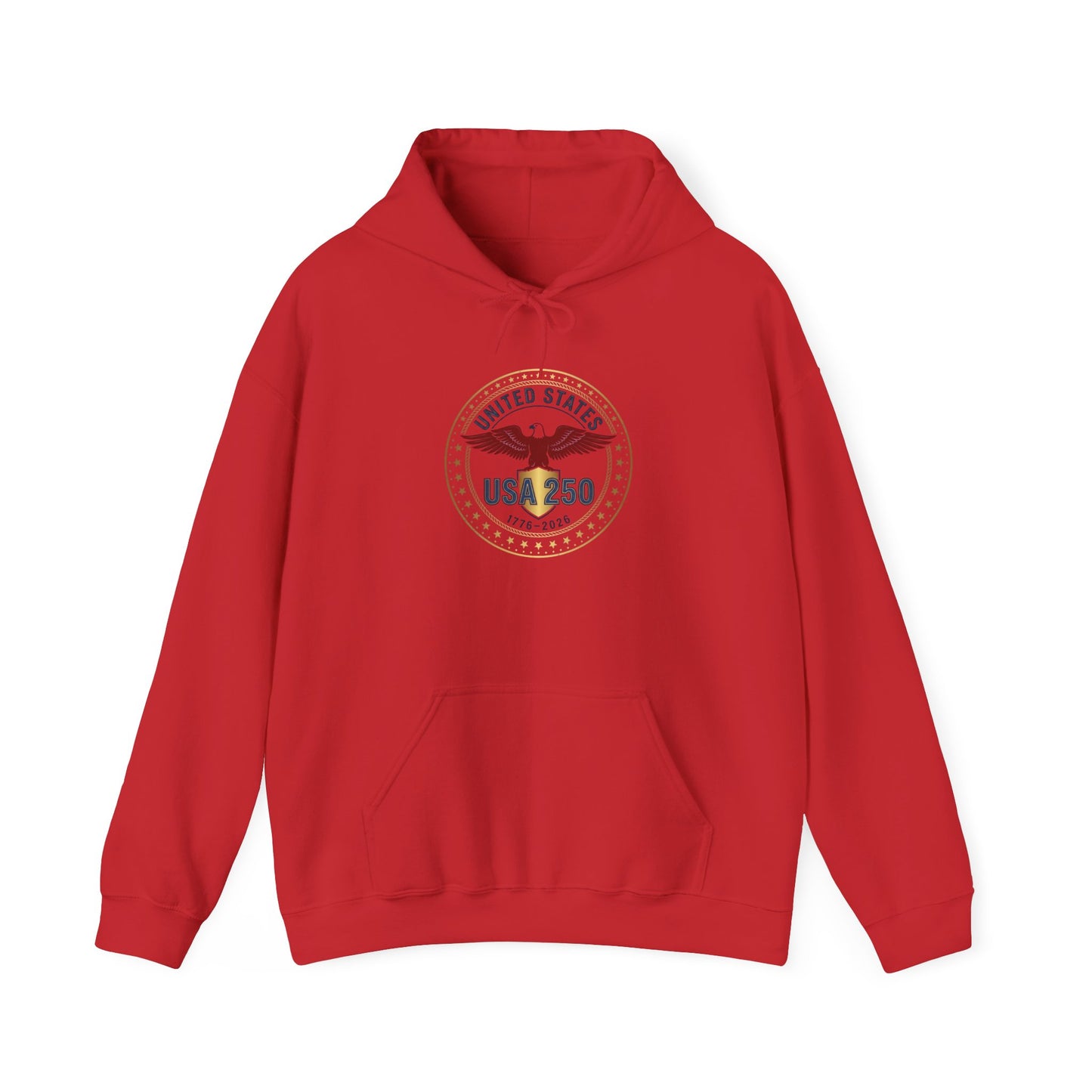 USA 250 Eagle Crest Hoodie | 4th of July 250th Anniversary, Patriotic Vintage Seal