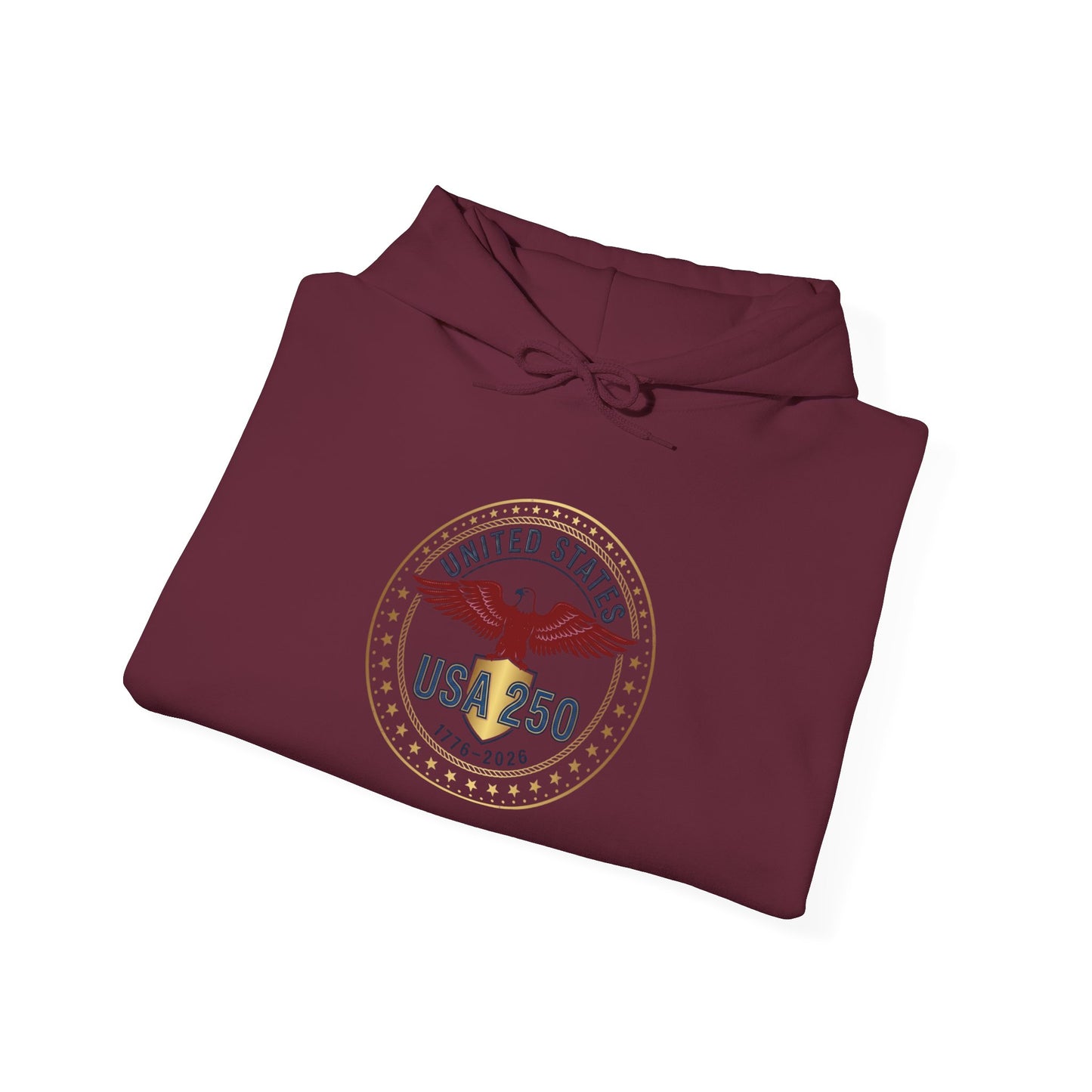 USA 250 Eagle Crest Hoodie | 4th of July 250th Anniversary, Patriotic Vintage Seal