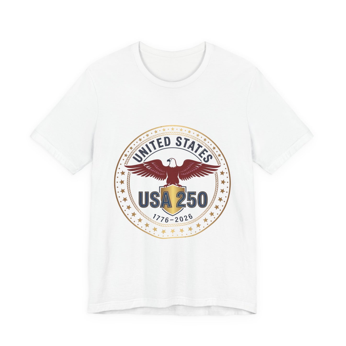 USA 250 Eagle Emblem Tee | 1776-2026 Patriotic 4th of July Anniversary