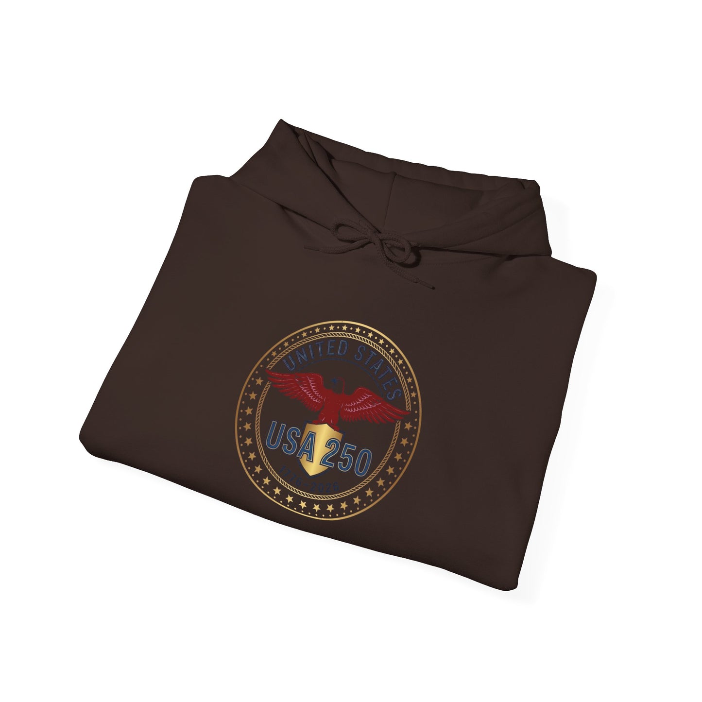 USA 250 Eagle Crest Hoodie | 4th of July 250th Anniversary, Patriotic Vintage Seal