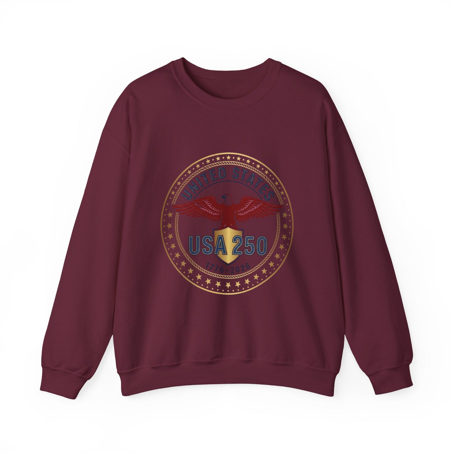 USA 250 Eagle Crest Crewneck | 1776-2026 4th of July Patriot
