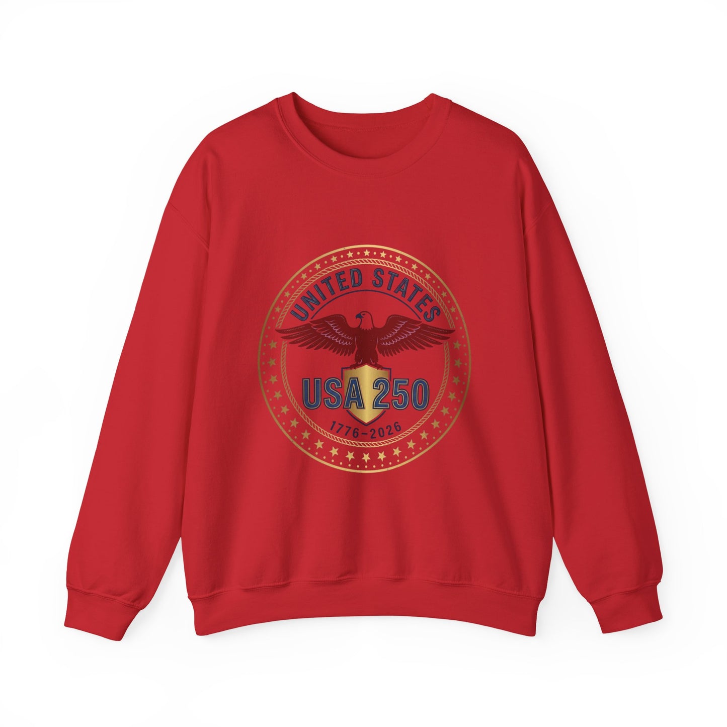 USA 250 Eagle Crest Crewneck | 1776-2026 4th of July Patriot