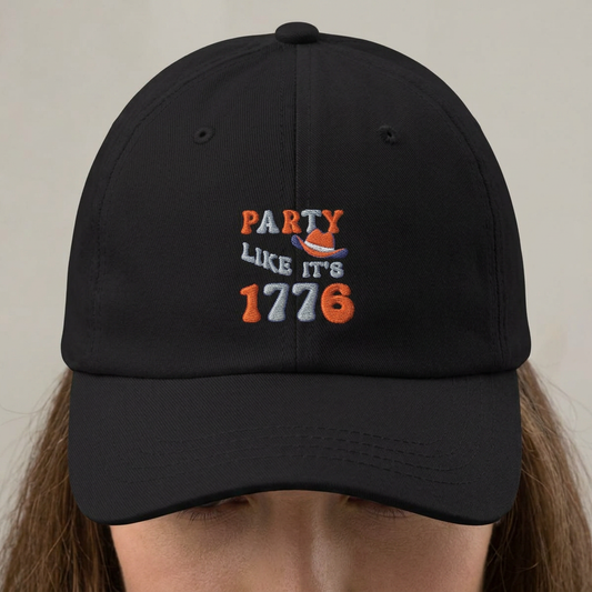 Dad Cap — "Party Like It's 1776" Patriotic Baseball Hat