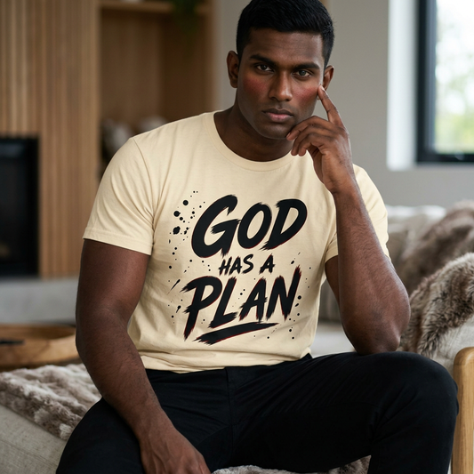 God Has a Plan T-Shirt — Inspirational Christian Faith Tee