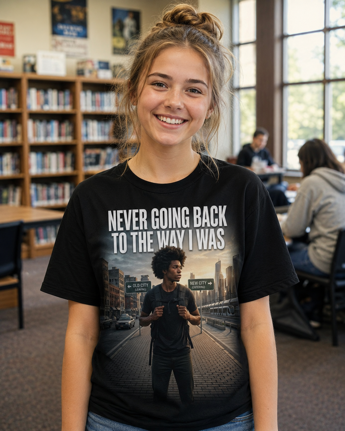 Inspirational Urban Tee — "Never Going Back to the Way I Was"