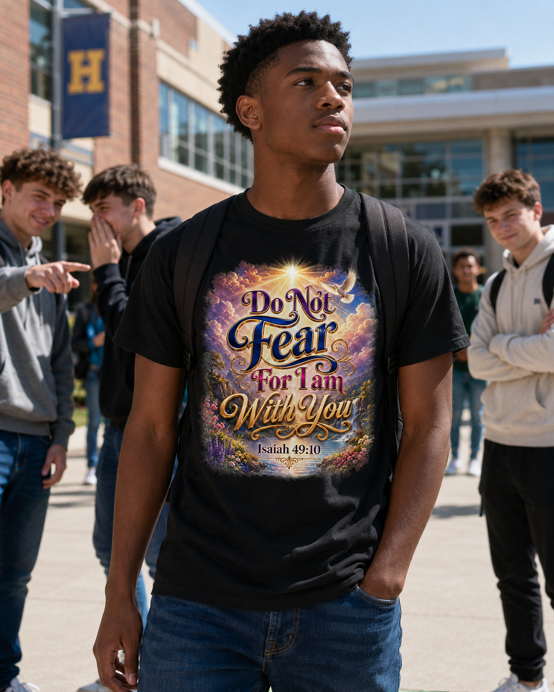 Inspirational Women's Sports Jersey — "Do Not Fear For I Am With You" Isaiah 49:10