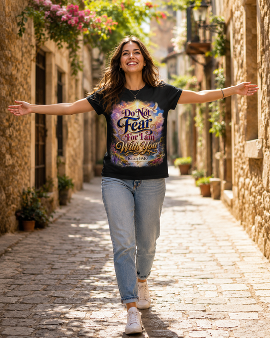 Inspirational Women's Sports Jersey — "Do Not Fear For I Am With You" Isaiah 49:10