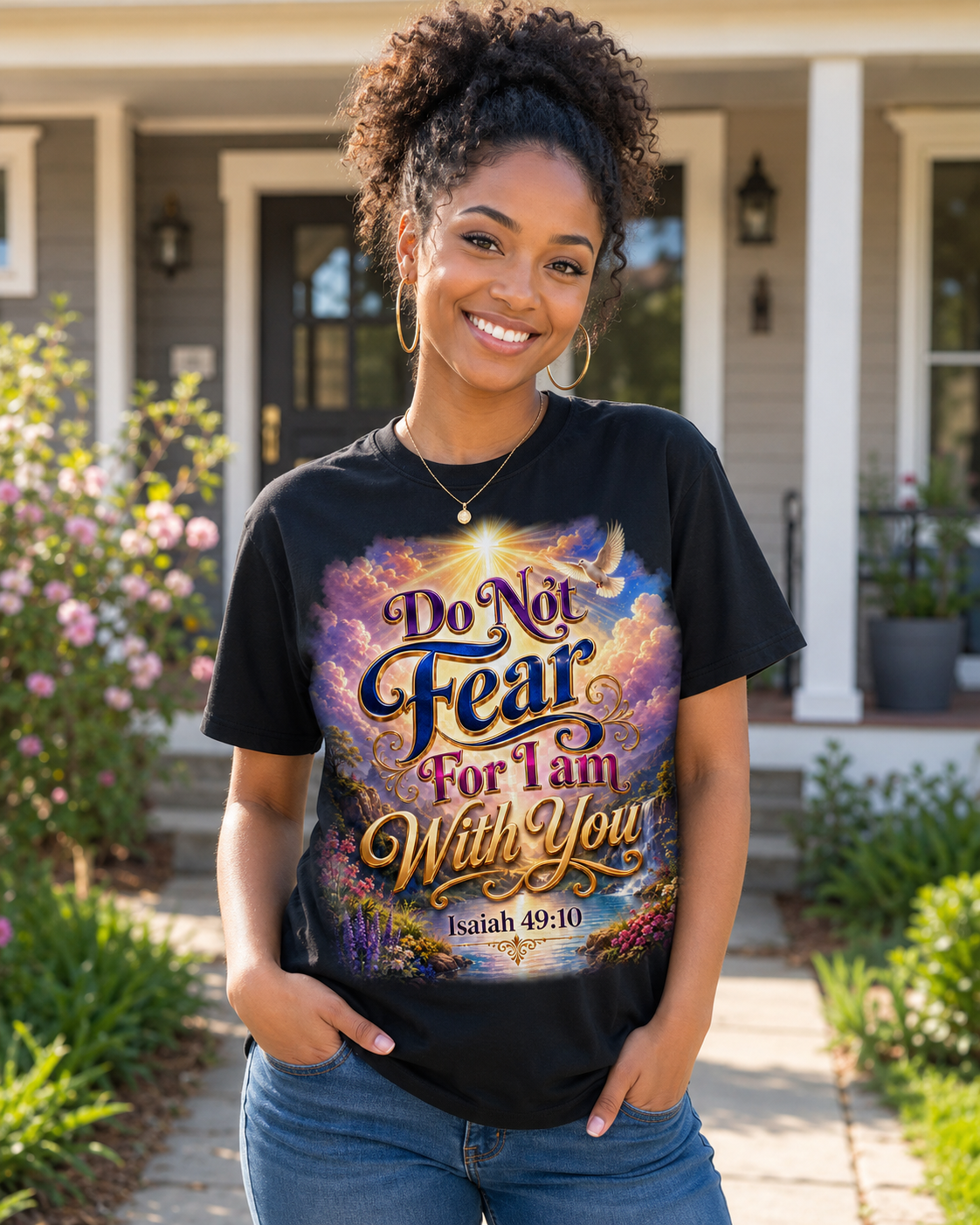 Inspirational Women's Sports Jersey — "Do Not Fear For I Am With You" Isaiah 49:10