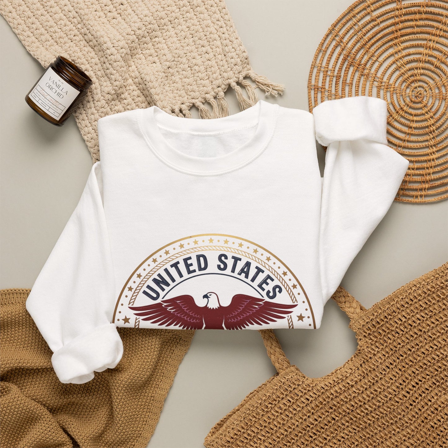 USA 250 Eagle Crest Crewneck | 1776-2026 4th of July Patriot