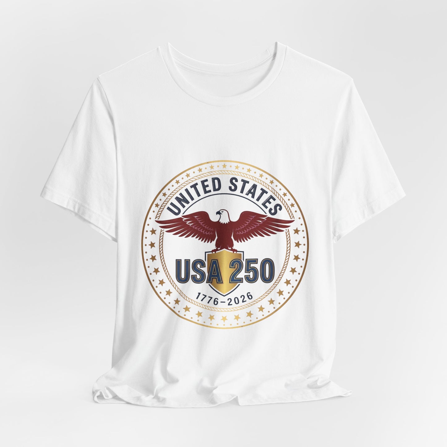 USA 250 Eagle Emblem Tee | 1776-2026 Patriotic 4th of July Anniversary