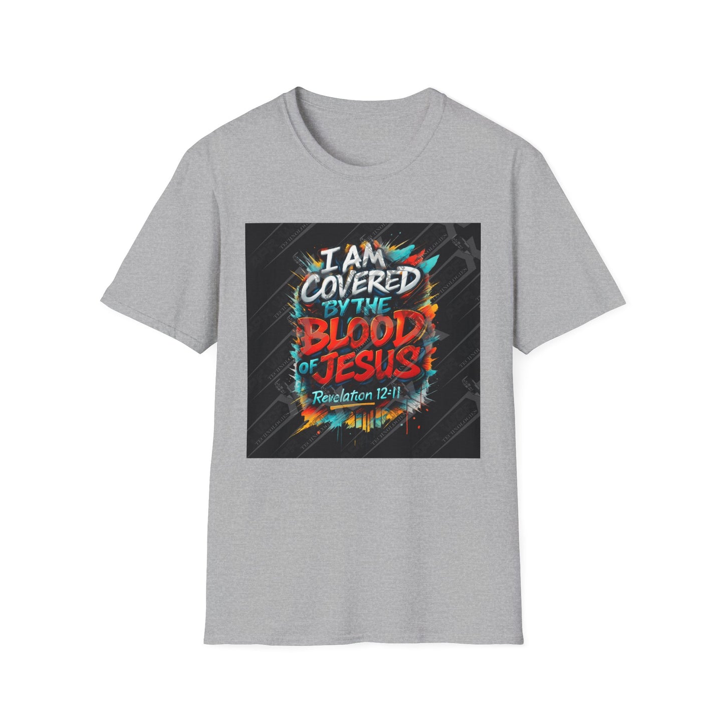 Covered by the Blood of Jesus T-Shirt — Christian Faith Graphic Tee (Revelation 12:11)