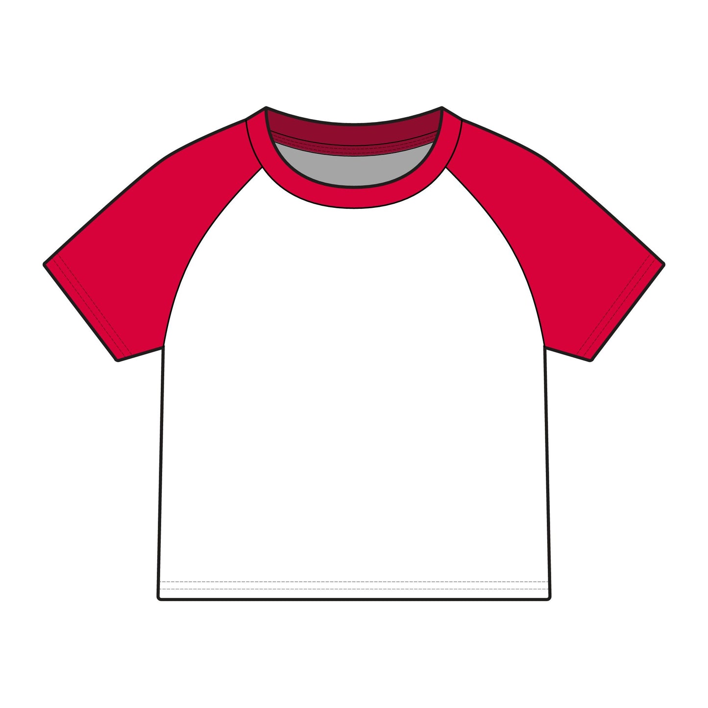 Proud to Be American Raglan Tee — Women's Patriotic Flag Baby Tee