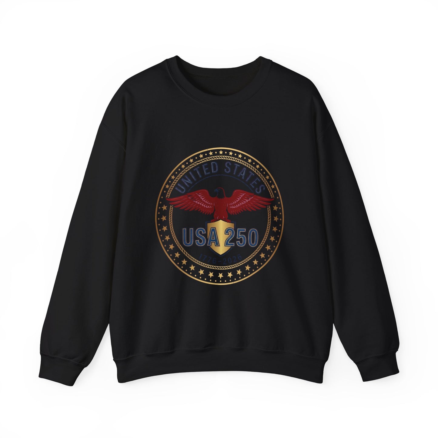 USA 250 Eagle Crest Crewneck | 1776-2026 4th of July Patriot