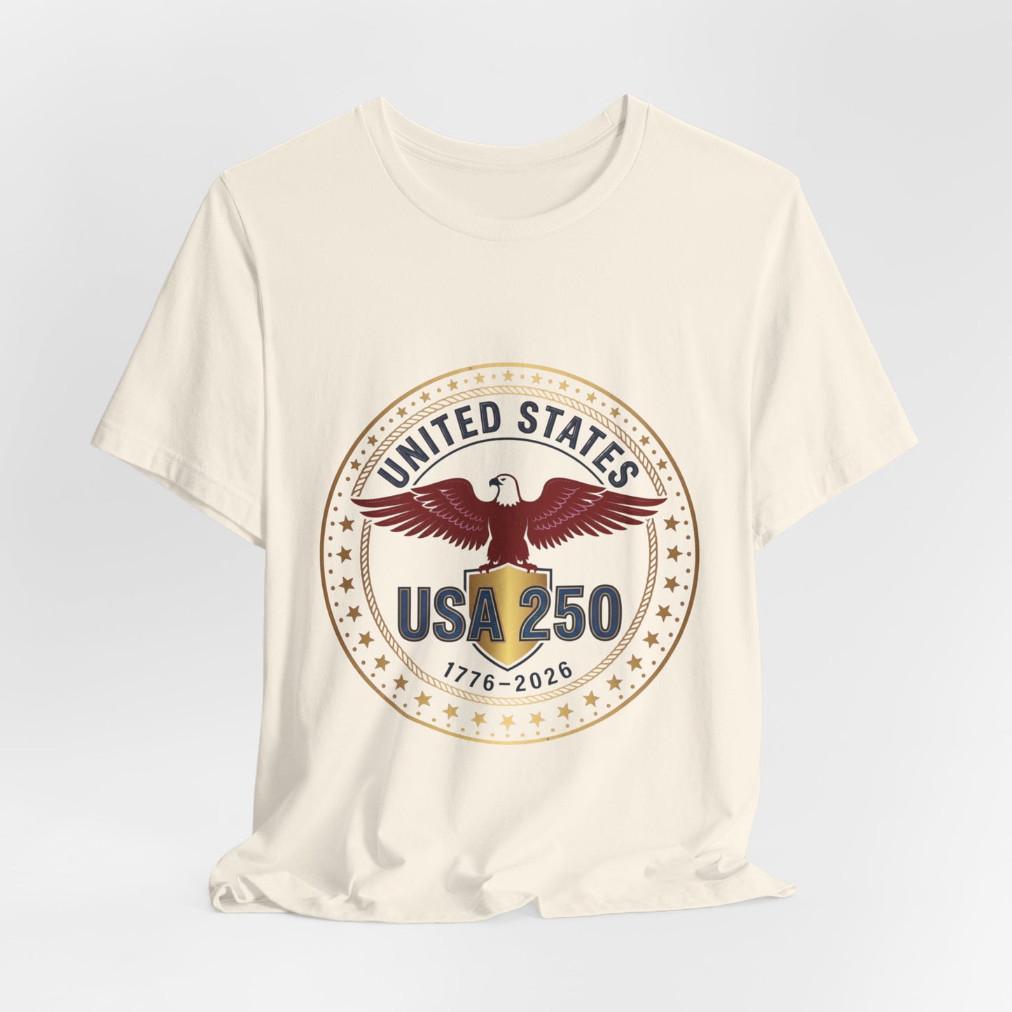USA 250 Eagle Emblem Tee | 1776-2026 Patriotic 4th of July Anniversary