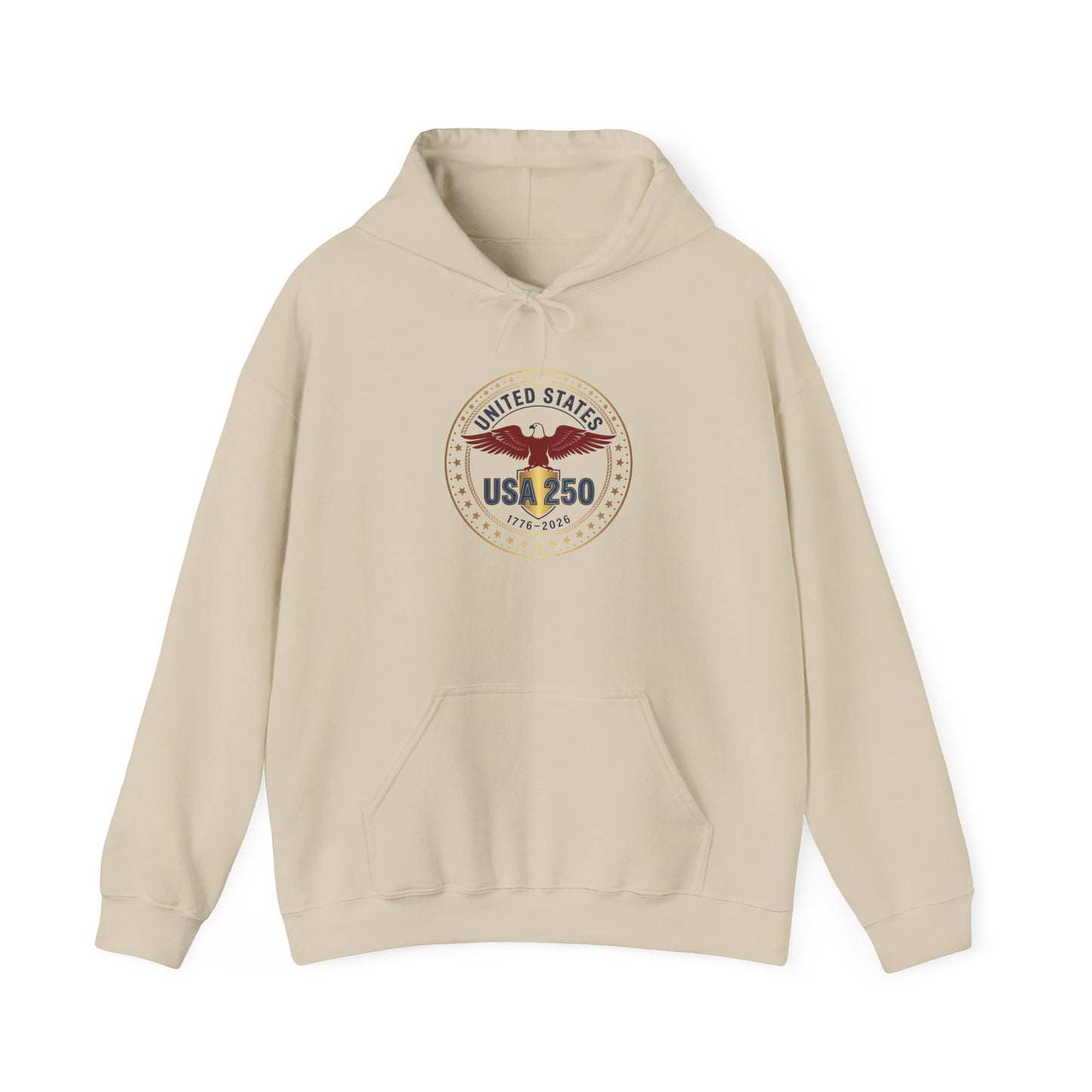 USA 250 Eagle Crest Hoodie | 4th of July 250th Anniversary, Patriotic Vintage Seal